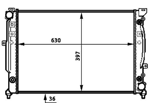 Audi Radiator 8D0121251BB – Behr 376720601