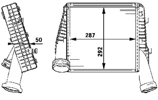 VW Intercooler – Driver Side 95511080301 – Behr Premium 376723471