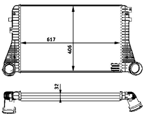 VW Intercooler 1K0145803CD – Behr Premium 376723541