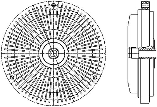 Mercedes Engine Cooling Fan Clutch 1042000122 – Behr 376732001
