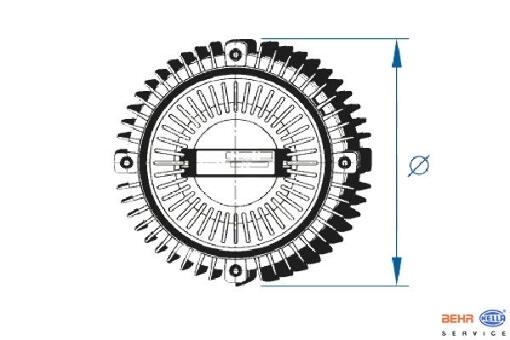 BMW Engine Cooling Fan Clutch 11521466000 – Behr Premium 376732231