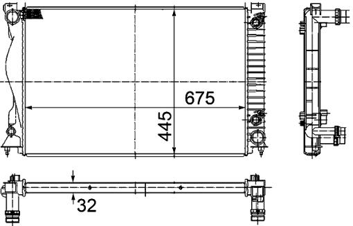 Audi Radiator 4F0121251AF – Behr 376732501