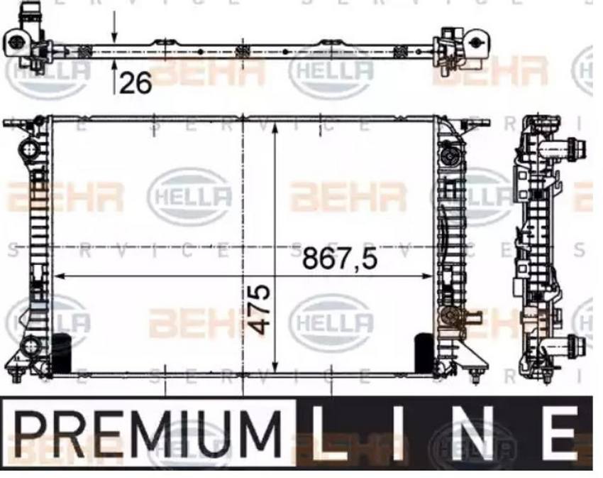 Audi Radiator 376745634 – Behr Hella Service