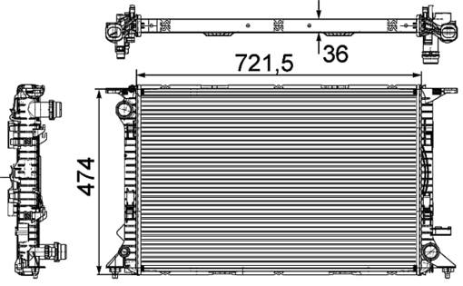 Audi Radiator 8K0121251H – Behr 376745641