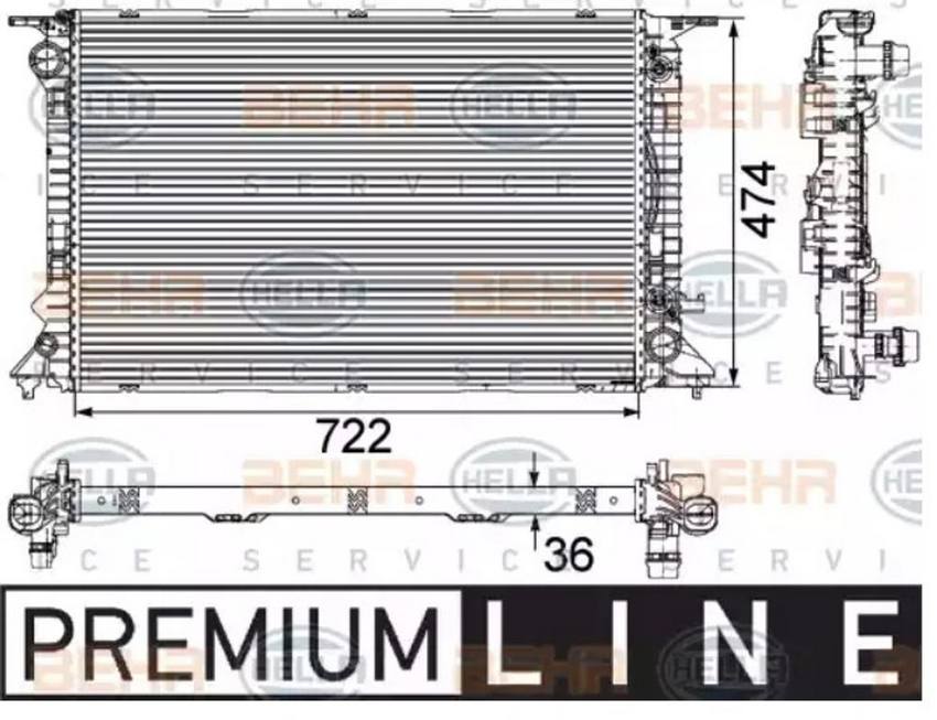 Audi Radiator 8K0121251AL – Behr 376745654