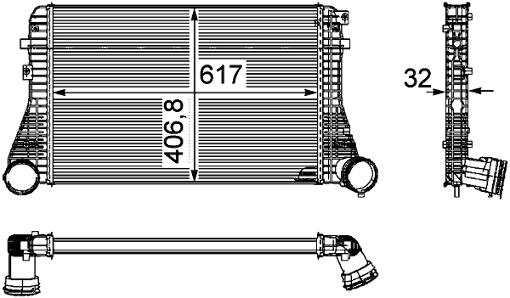 VW Intercooler 3C0145805R – Behr 376746061