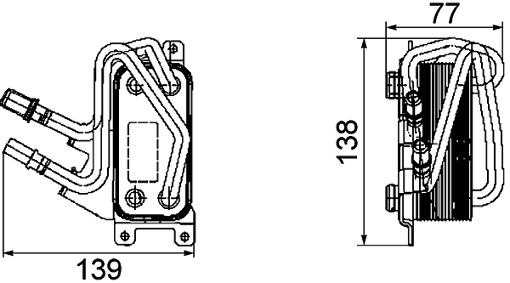 BMW Auto Trans Oil Cooler Assembly 17217541058 – Behr 376747101