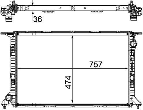 Audi Radiator 8K0121251J – Behr 376754731