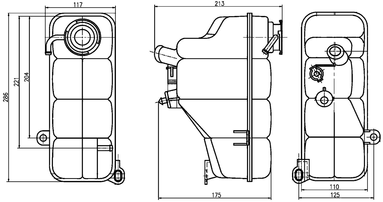 Mercedes Expansion Tank 2025000249 – Behr 376755191