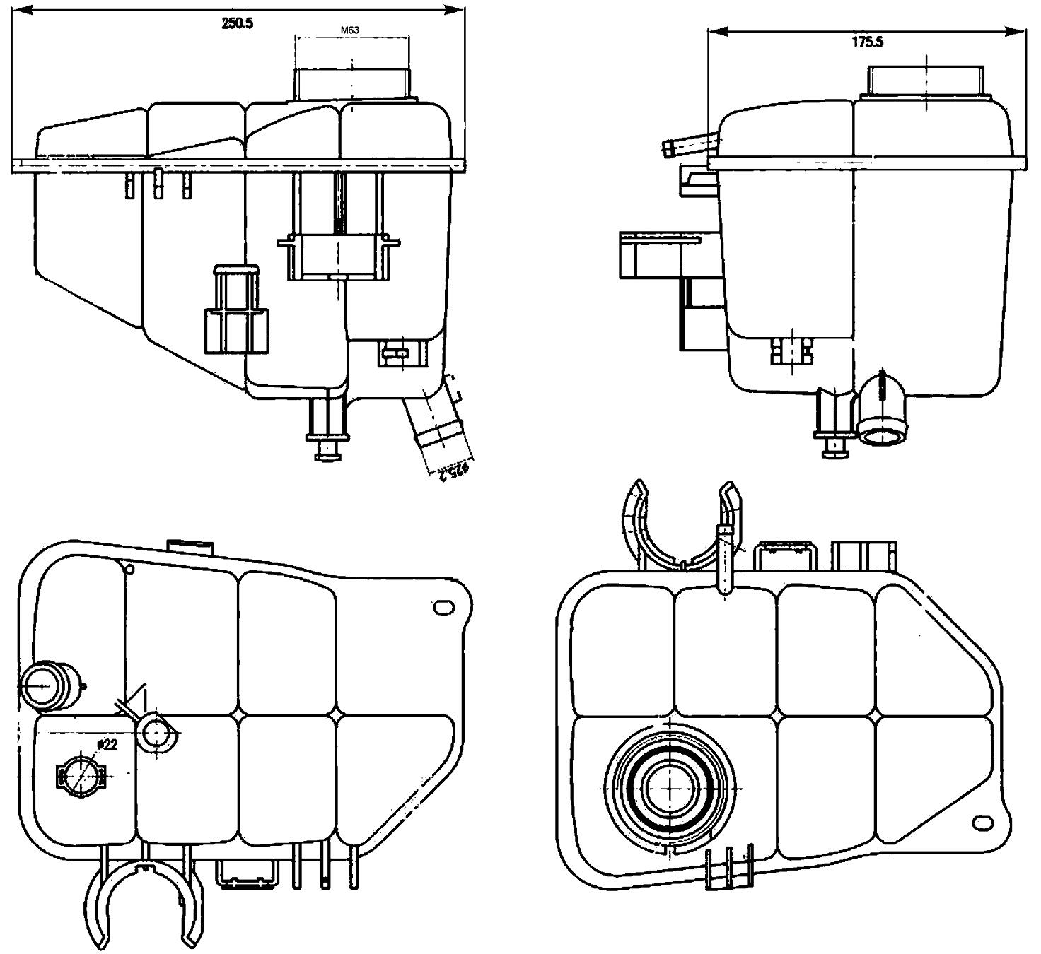 Mercedes Expansion Tank 2035000049 – Behr 376755221