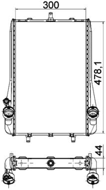 Porsche Radiator 99610613174 – Behr 376765131