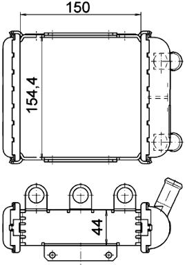 Audi Radiator (Secondary) 4B3121251C – Behr 376765231