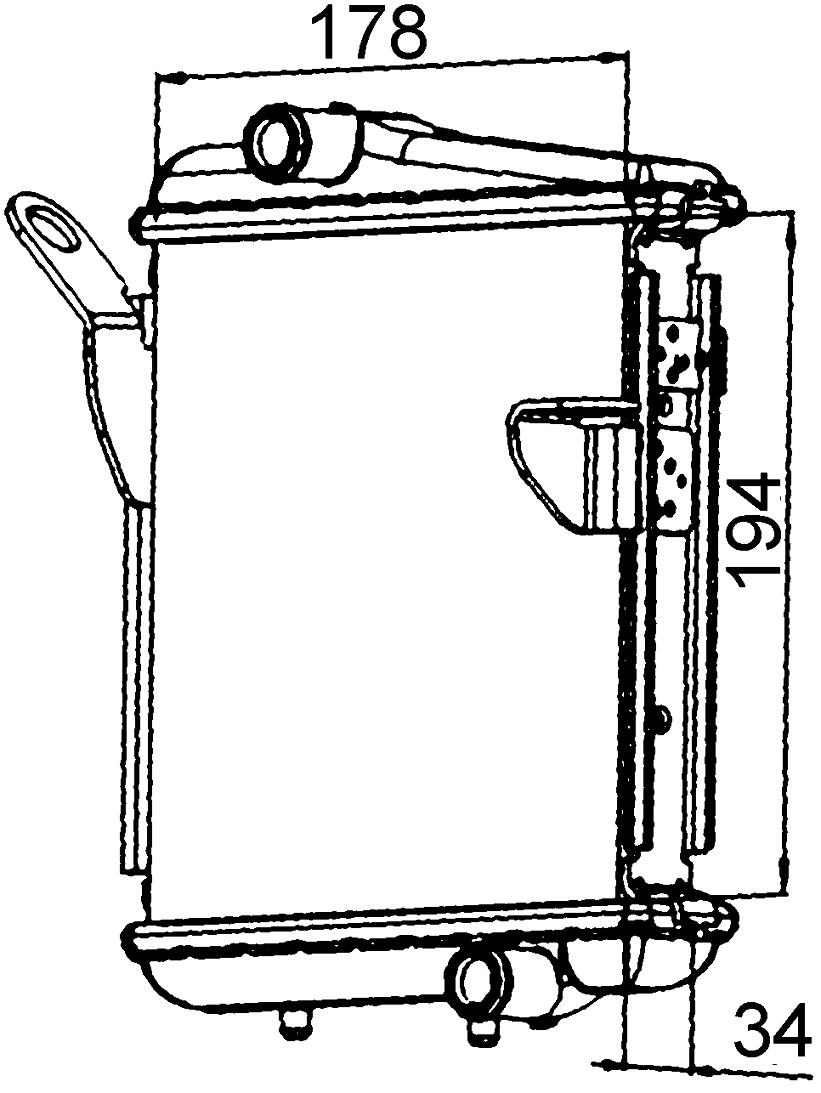 Audi Auxiliary Radiator – Passenger Side 8E0121212E – Behr 376765271