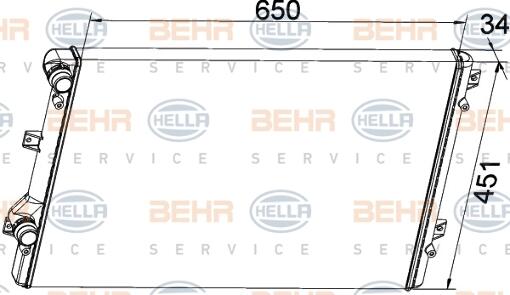 VW Radiator 5K0121251AA – Behr 376774034