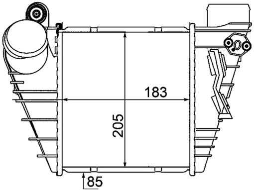 VW Intercooler 1J0145803G – Behr 376700704