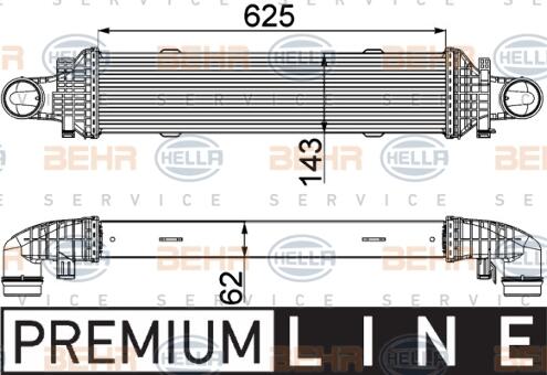 Mercedes Intercooler 376777101 – Behr Hella Service