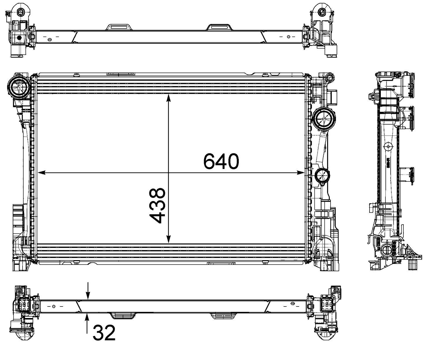 Mercedes Radiator 0995006203 – Behr 376780691