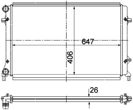 Audi VW Radiator 1K0121251CJ – Behr 376781091