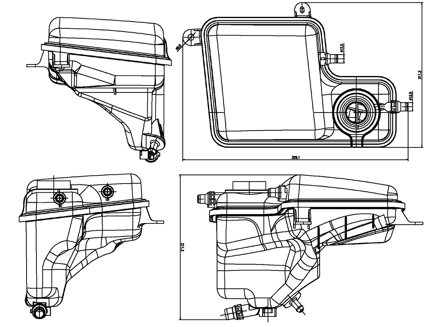 BMW Expansion Tank 17137647713 – Behr 376789711