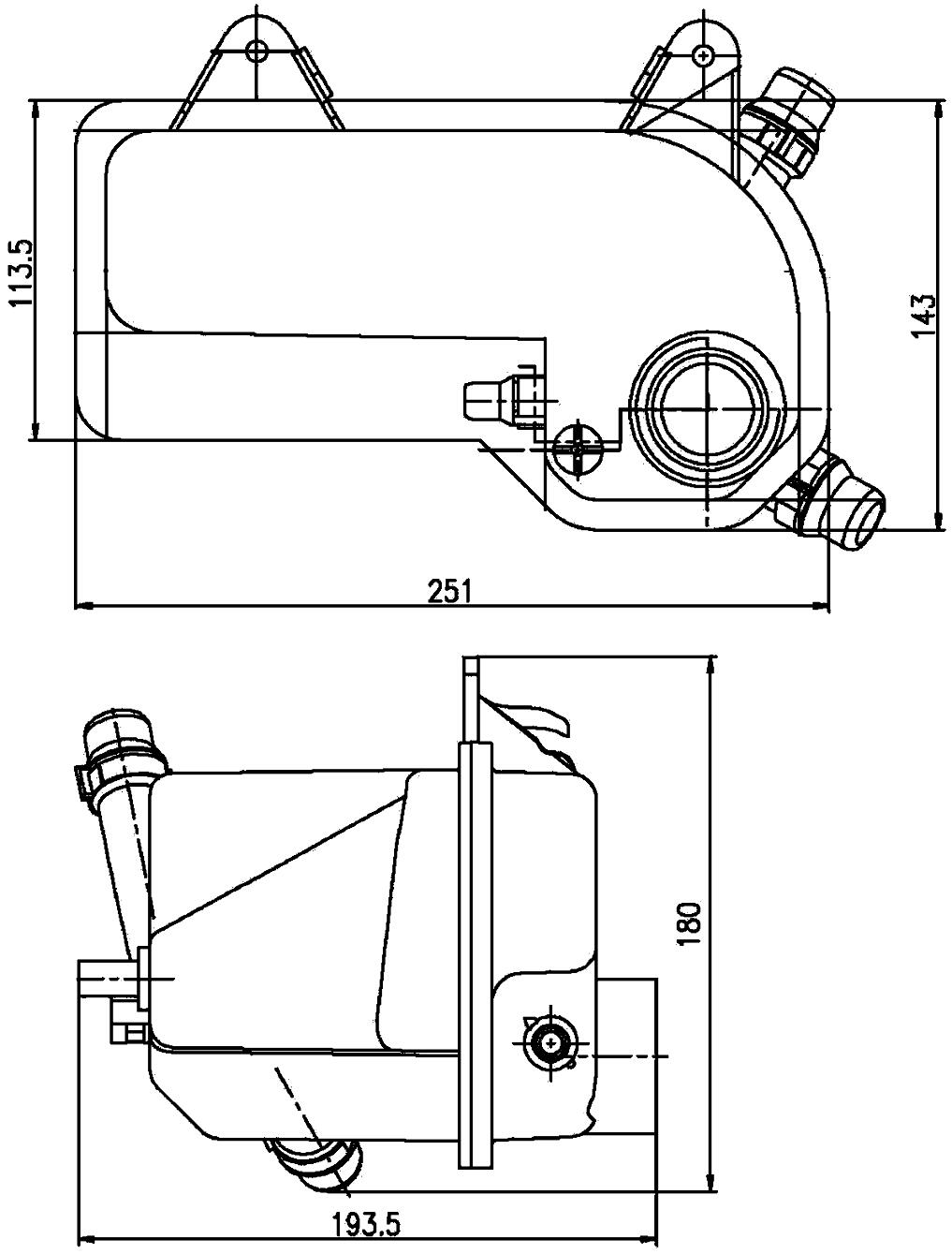 BMW Expansion Tank 17107514964 – Behr 376789721