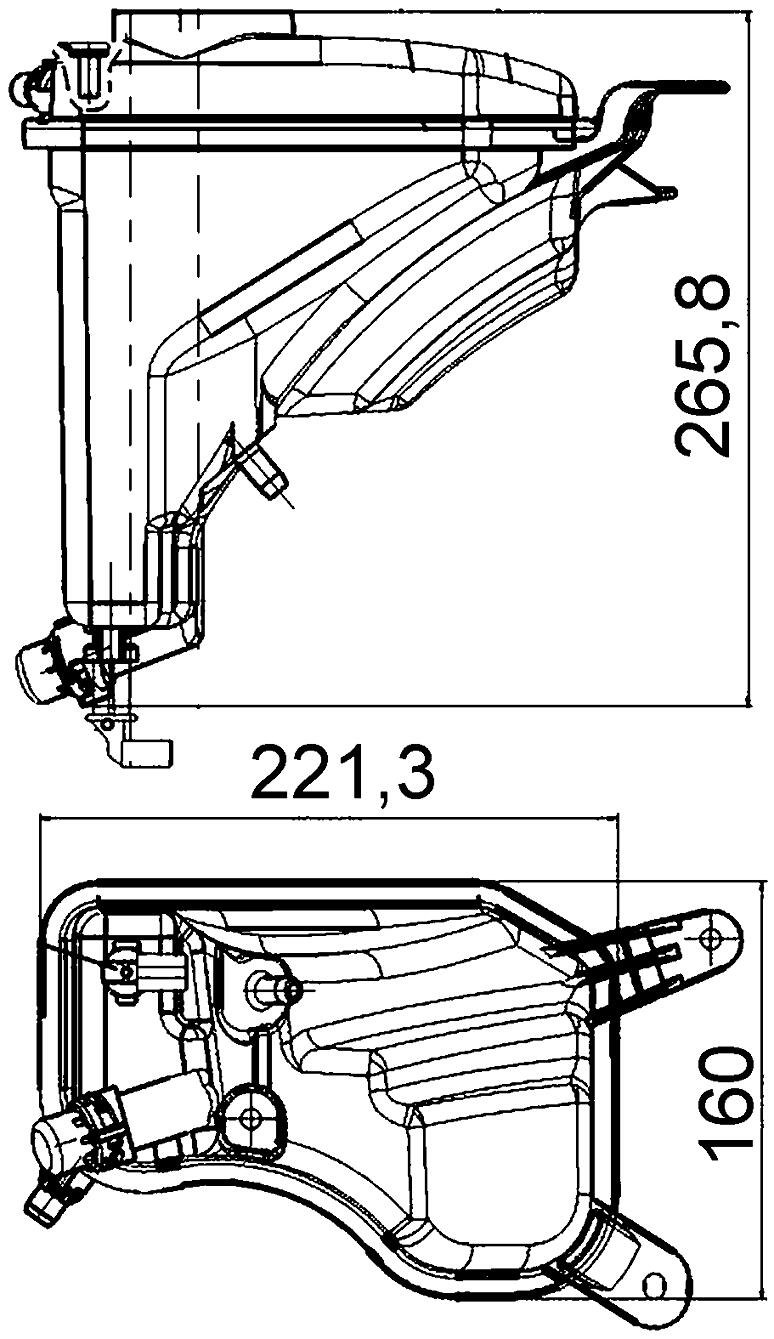 BMW Expansion Tank 17137640514 – Behr 376789751