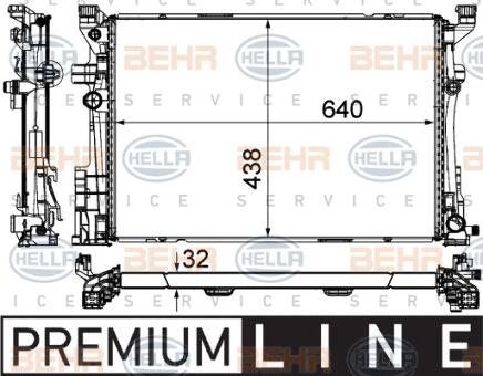 Mercedes Radiator 2465001403 – Behr 376924041