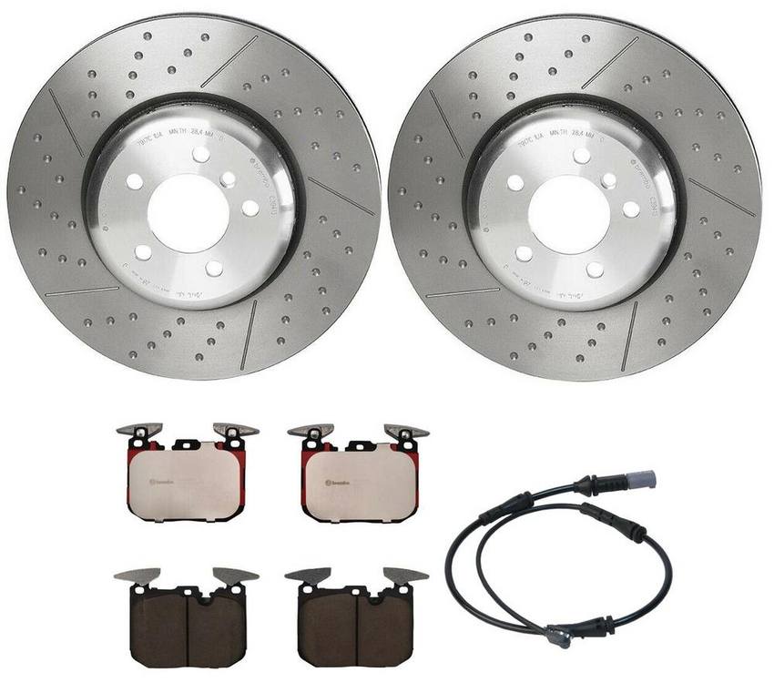 BMW Brembo Brake Kit – Pads and Rotors Front (370mm) (Ceramic) 34356792289 – Brembo 3783884KIT