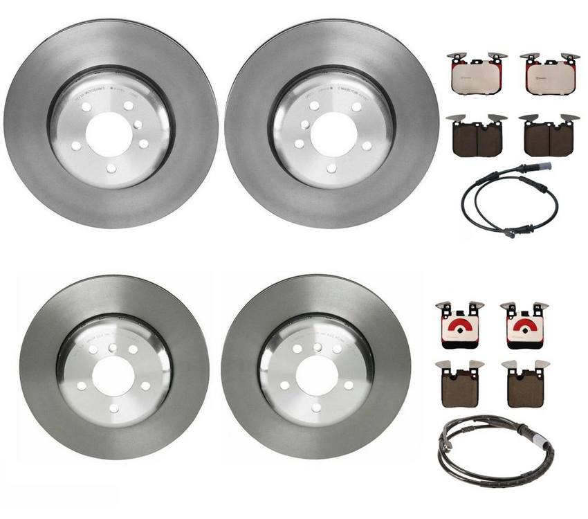 Brembo Brake Pads and Rotors Kit – Front and Rear (370mm/345mm) (Ceramic)