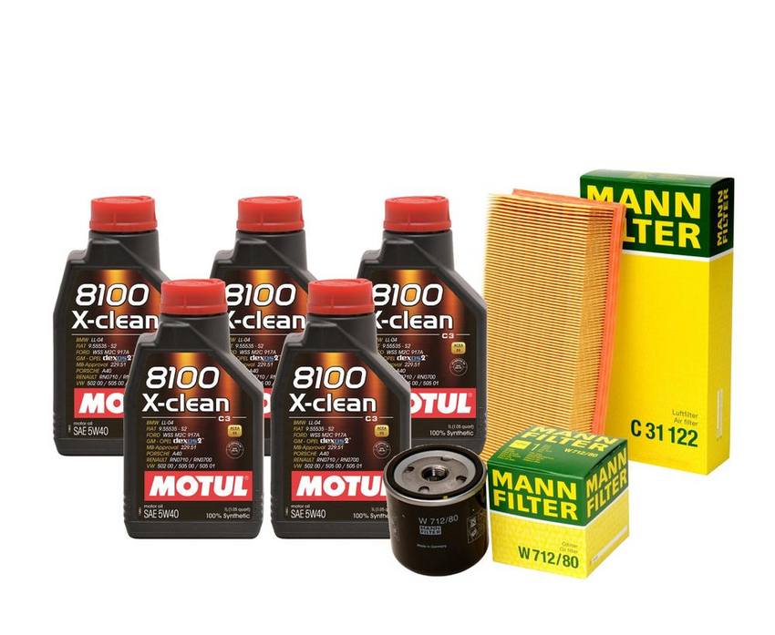 SAAB Engine Oil Change Kit – Motul 93186554 (5W40) (X-CLEAN 8100)