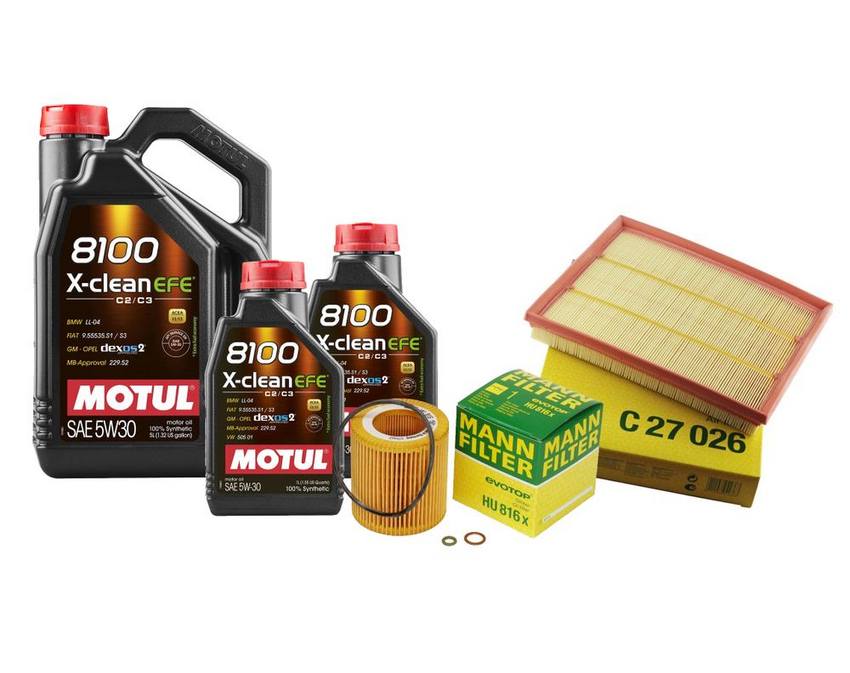 BMW Engine Oil Change Kit – Motul 11427953129 (5W30) (X-CLEAN EFE 8100)