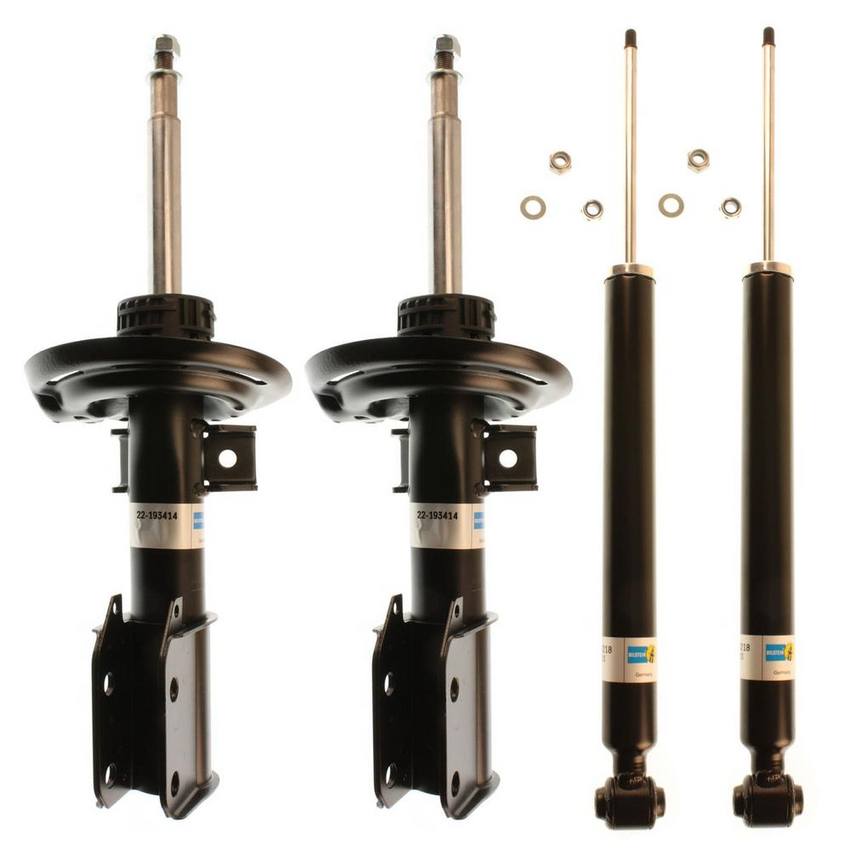 Mercedes Suspension Strut and Shock Absorber Assembly Kit – Front and Rear (Standard Suspension) (B4 OE Replacement DampMatic) 204326350028 – Bilstein 3799879KIT