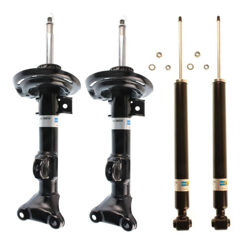 Mercedes Suspension Strut and Shock Absorber Assembly Kit – Front and Rear (Standard Suspension) (B4 OE Replacement DampMatic) 204326350028 – Bilstein 3799911KIT