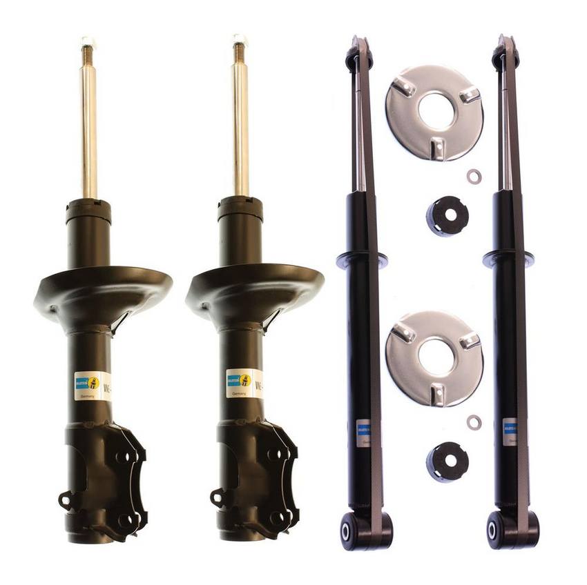 VW Suspension Strut and Shock Absorber Assembly Kit – Front and Rear (B4 OE Replacement) 1HM513031F – Bilstein 3800304KIT