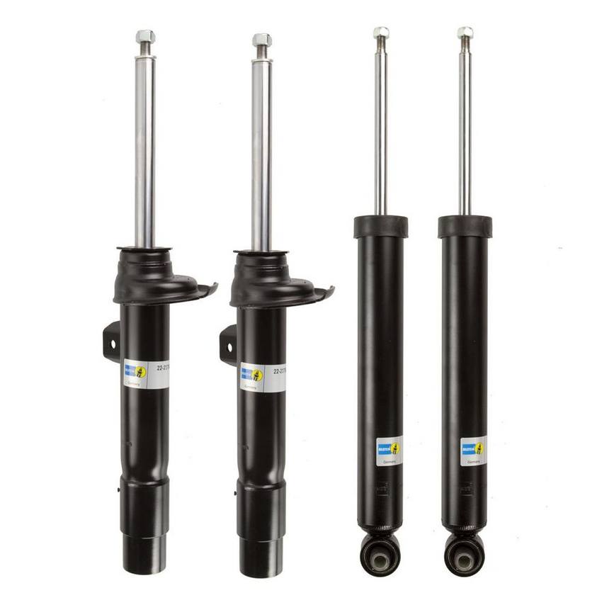 BMW Suspension Strut and Shock Absorber Assembly Kit – Front and Rear (Standard Suspension without Electronic Suspension) (B4 OE Replacement) 33526873739 – Bilstein 3801404KIT