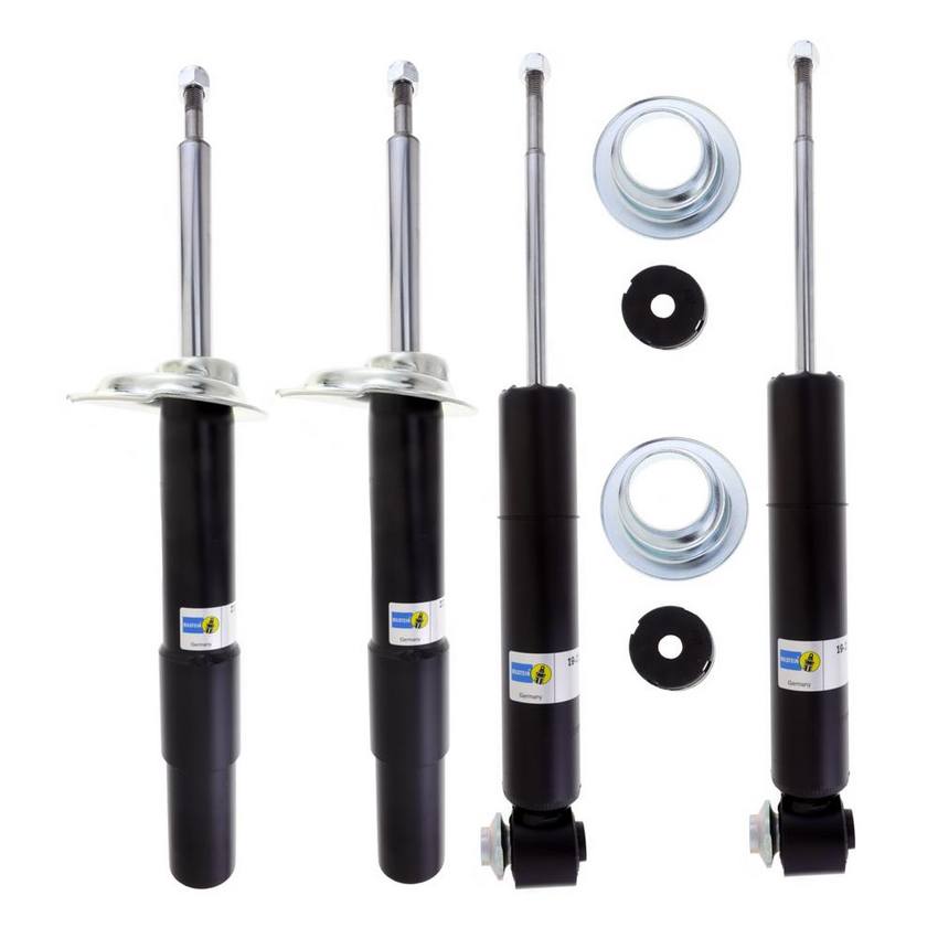 BMW Suspension Strut and Shock Absorber Assembly Kit – Front and Rear (B4 OE Replacement) 33526786530 – Bilstein 3801436KIT