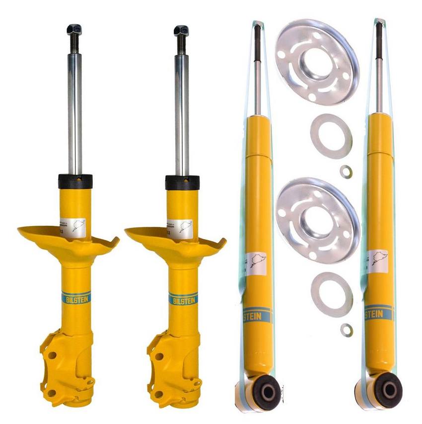 VW Suspension Strut and Shock Absorber Assembly Kit – Front and Rear (B6 Performance) 357513033C – Bilstein 3801838KIT