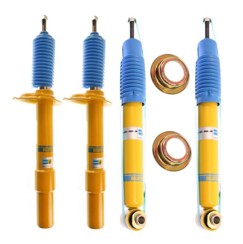 BMW Suspension Strut and Shock Absorber Assembly Kit – Front and Rear (B6 Performance) 33526785986 – Bilstein 3802080KIT