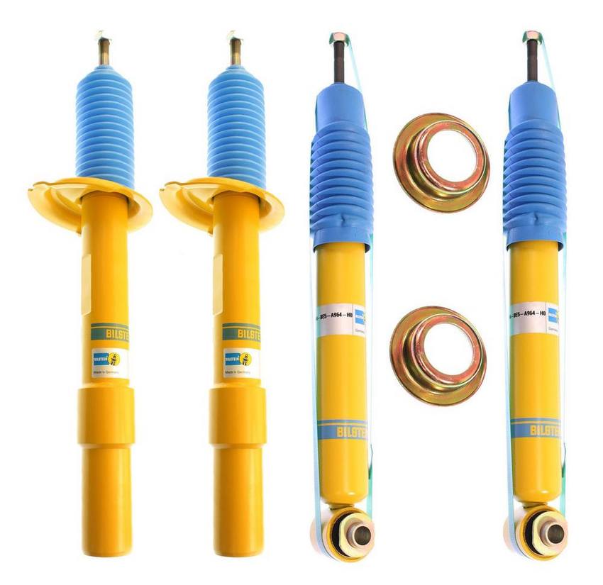 BMW Suspension Strut and Shock Absorber Assembly Kit – Front and Rear (B6 Performance) 33526785986 – Bilstein 3802089KIT