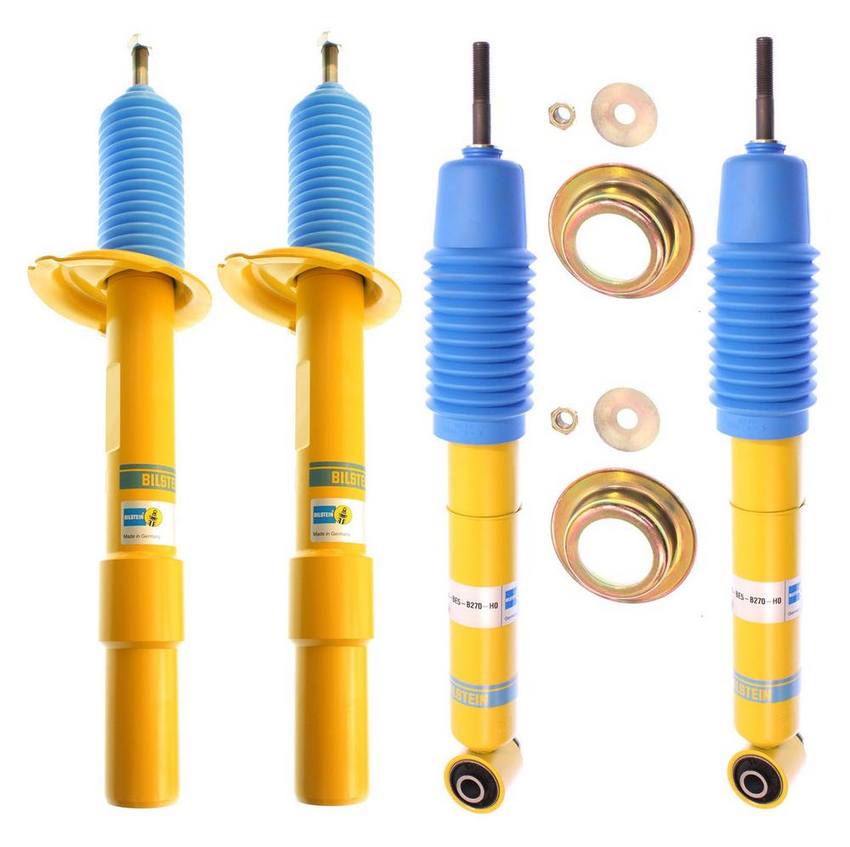 BMW Suspension Strut and Shock Absorber Assembly Kit – Front and Rear (B6 Performance) 33526786530 – Bilstein 3802093KIT