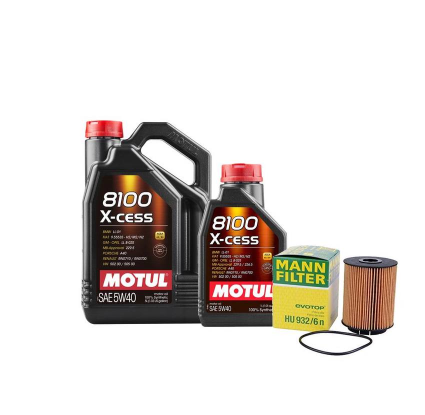 VW Engine Oil Change Kit – Motul (5W40) (X-CESS 8100)