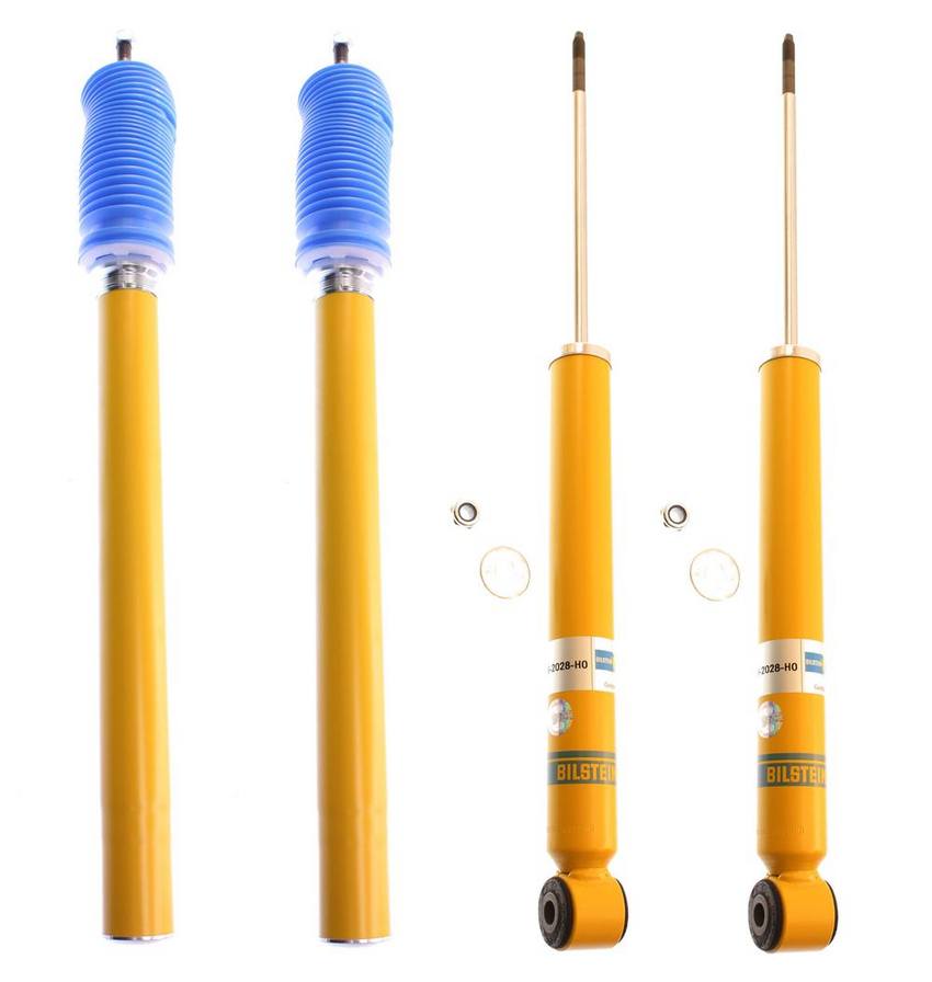 BMW Suspension Strut and Shock Absorber Assembly Kit – Front and Rear (B6 Performance) 33522225426 – Bilstein 3802518KIT