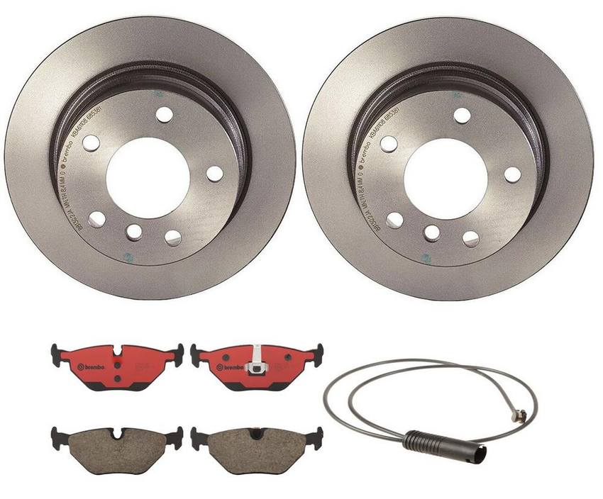 BMW Brembo Brake Kit – Pads and Rotors Rear (272mm) (Ceramic) 34351182533 – Brembo 3802793KIT