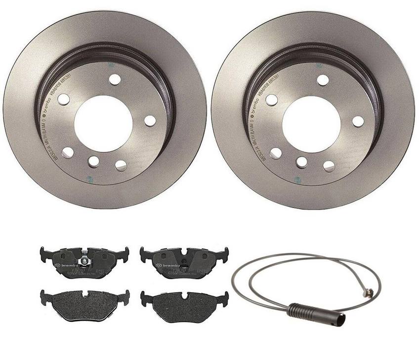 BMW Brembo Brake Kit – Pads and Rotors Rear (272mm) (Low-Met) 34351182533 – Brembo 3802794KIT