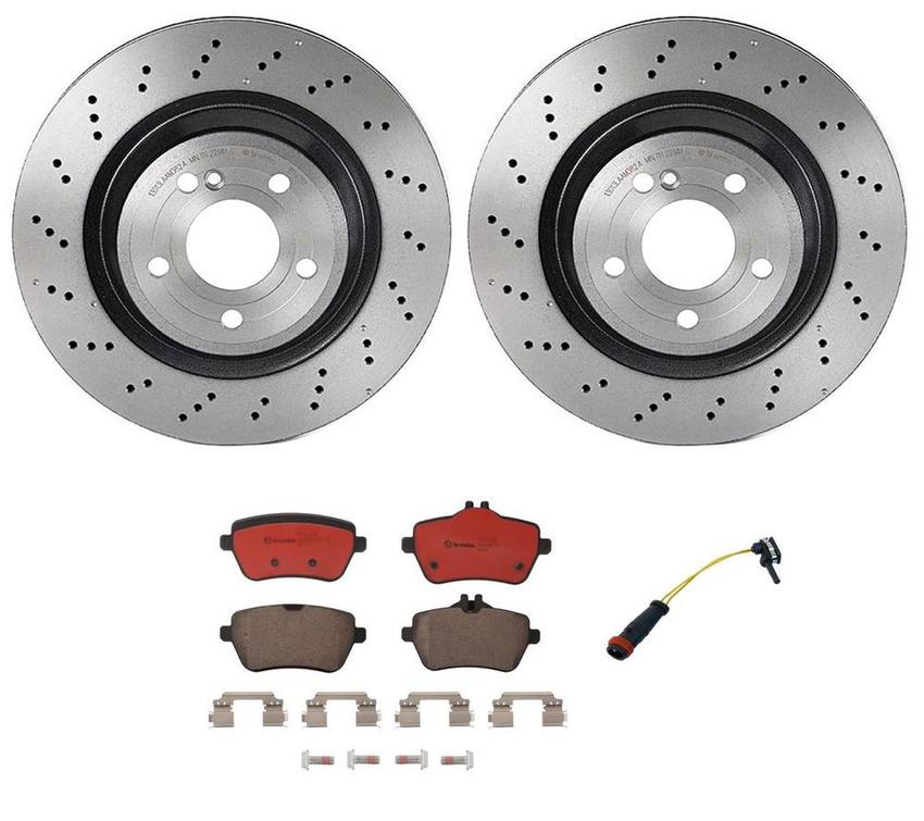 Brembo Brakes Kit – Pads and Rotors Rear (320mm) (Ceramic)