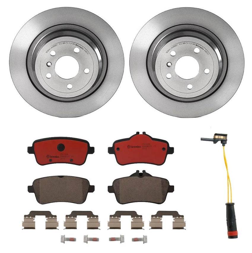 Mercedes Brembo Brakes Kit – Pads and Rotors Rear (325mm) (Ceramic) 1664230500 – Brembo 3805412KIT