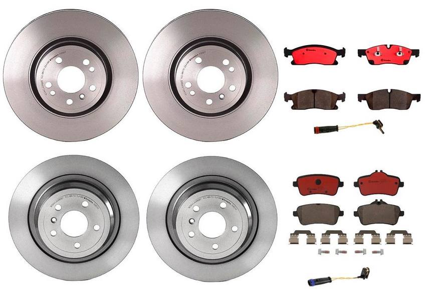 Brembo Brake Pads and Rotors Kit – Front and Rear (330mm/325mm) (Ceramic)