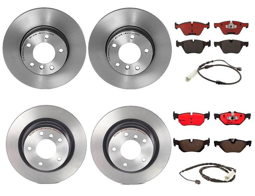 Brembo Brake Pads and Rotors Kit – Front and Rear (300mm/300mm) (Ceramic)