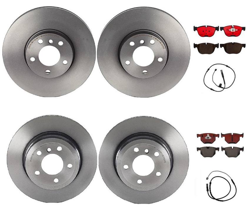 Brembo Brake Pads and Rotors Kit – Front and Rear (332mm/320mm) (Ceramic)