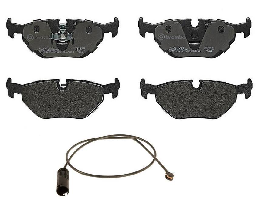 Brembo BMW Brakes Set Kit – Pads Rear (Low-Met) (with Sensor) 34351181342 – Brembo 3805614KIT