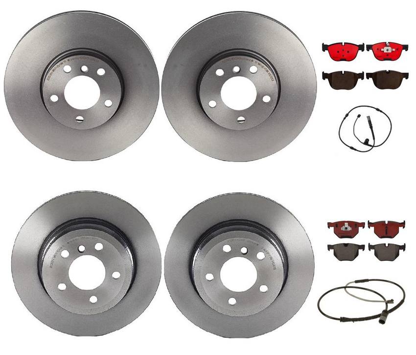 Brembo Brake Pads and Rotors Kit – Front and Rear (332mm/320mm) (Ceramic)